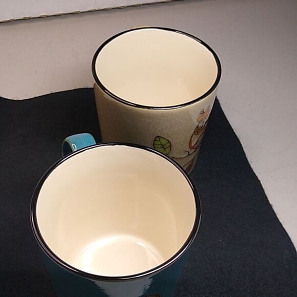 Great Gathering Double Owl Mugs Cottagecore Countrycore kitsch - Picture 3 of 7